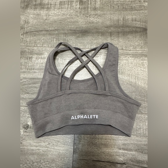 Alphalete Tops - Alphalete REVIVAL BRA - Storm grey